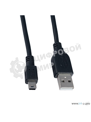 Кабель PERFEO USB2.0 A вилка - Mini USB 5P вилка, 1 м (U4301)
