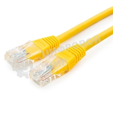 Патч-корд UTP Cablexpert cat.5e, 0.25м, литой, многожильный, желтый