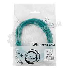 Патч-корд UTP Cablexpert cat.5e, 1.5м, литой, многожильный, зеленый