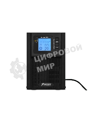 Источник бесперебойного питания PowerMan Online 1000 PLUS (1000ВА/800Вт, Online-Double conversion/LCD Display/USB/Software/RJ11/45,RS-232)
