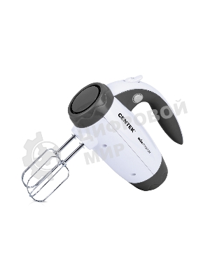 Миксер Centek CT-1114 (белый/серый) 350Вт, 6 скоростей+турбо, взбивание/замешивание
