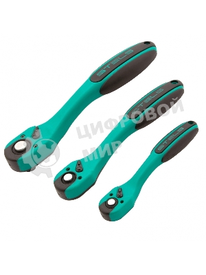 Набор инструментов STELS 141151/4'' 3/8'' 1/2'' cr-v s2 усиленный кейс 216 предм.