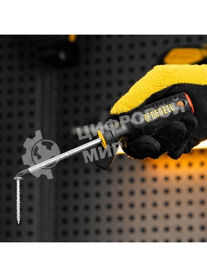 Отвертка Denzel PH2х100 мм, S2, 3к рукоятка