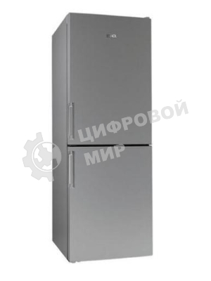 Холодильник Stinol STN 167 G серебристый двухкамерный 181/75л морозилка снизу, No Frost