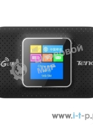 Мобильный роутер Tenda 4G185 4G LTE, встроенная батарея 2100 мА·ч; поддержка карт памяти до 32Gb