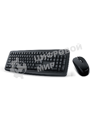 Комплект клавиатура+мышь Genius Smart KM-200 проводной, USB, 1000 DPI, чёрный