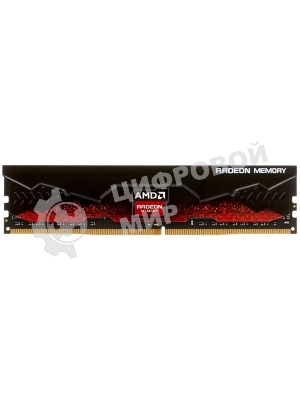 Оперативная память AMD Radeon R7, DDR4, 16GB, 2666MHz, CL16, DIMM, с радиатором, черный