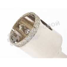 Сверло алмазное Matrix по керамограниту, 38 х 67 мм, 3-гранный хвостовик