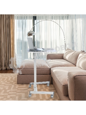 Стол для ноутбука Cactus VM-FDS102 столешница МДФ белый 80x60x122см (CS-FDS102WWT)