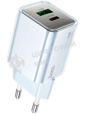Сетевое зарядное устройство Hoco N46 Glorious 20W 3A (PD) синий