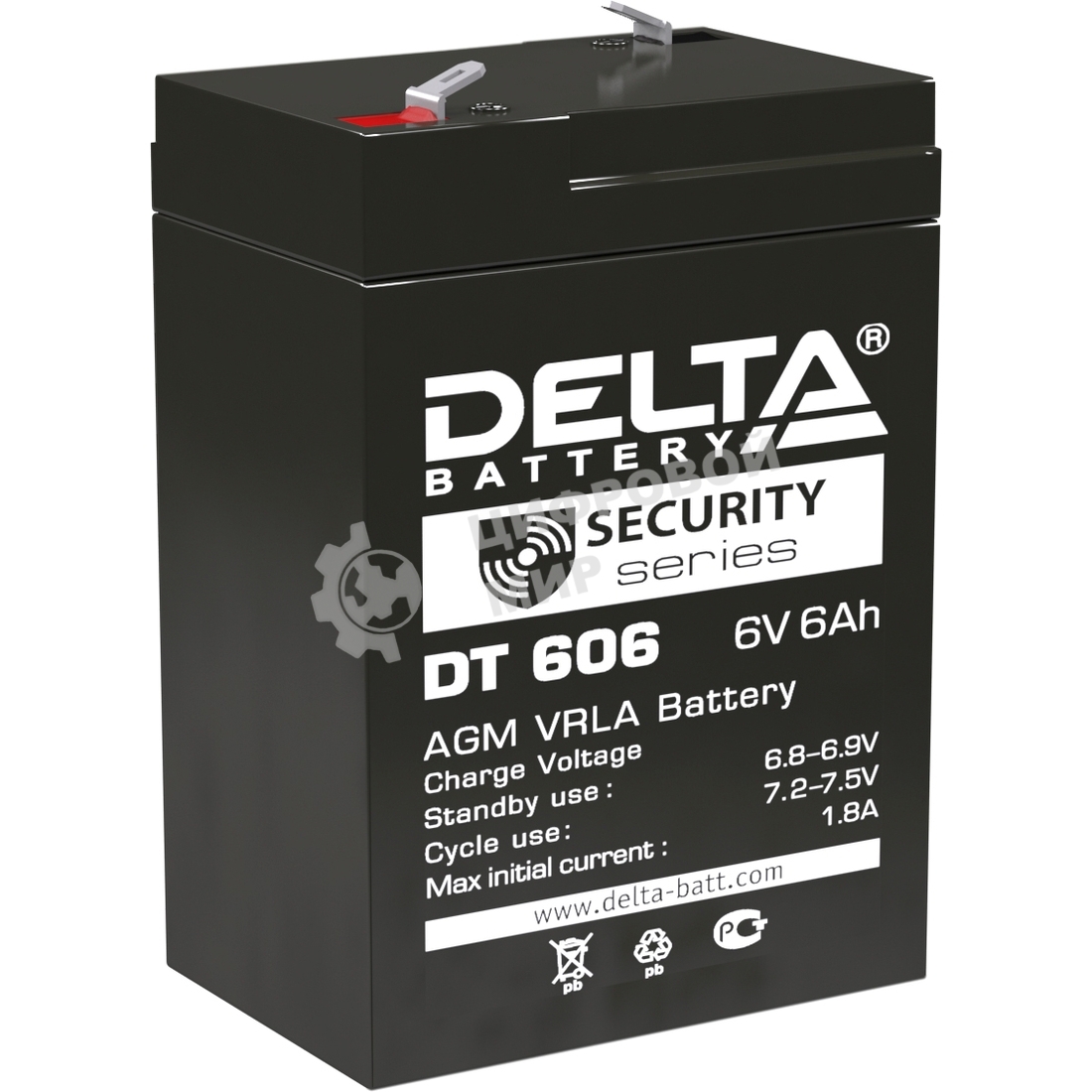 Батарея для ИБП Delta DT 606 (6V, 6Ah)