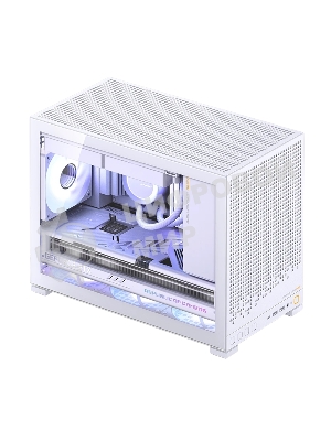 Корпус без блока питания Case JONSBO D32 PRO, Mini-Tower, TG, no fan, 2xUSB-A 3.2 + 1xUSB-C 3.2, mATX, mDTX, mITX White