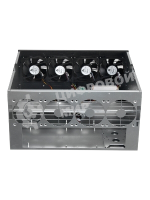 Корпус для майнинга ExeGate EX270771RUS Pro 8-430 (без БП, 2хUSB, 4хfan 120мм, места под: 8 видеокарт, 2 БП)