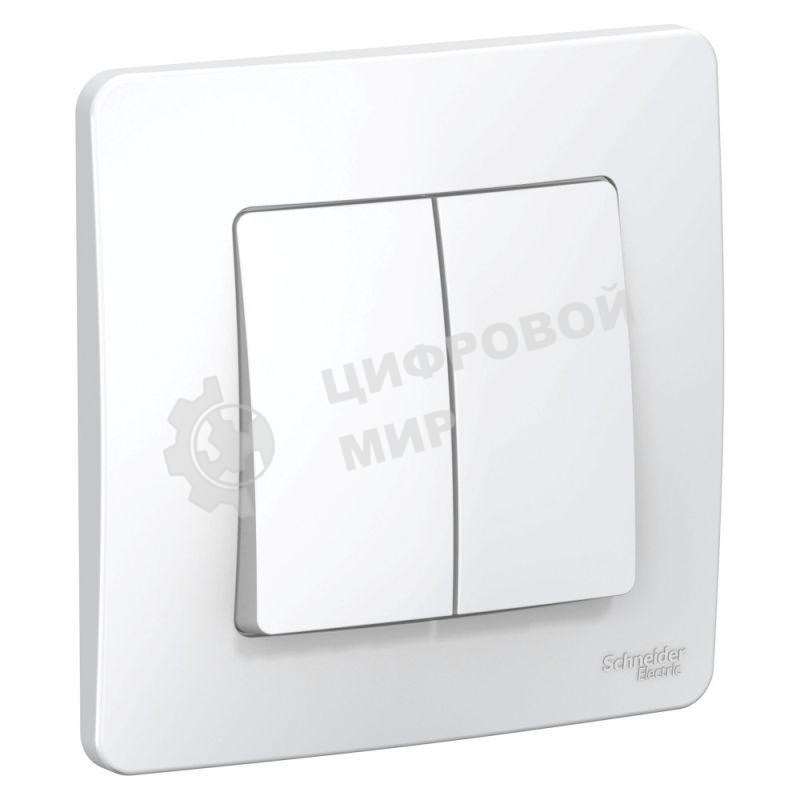Переключатель 2-кл. СП BLANCA (сх.6+6) 10А 250В бел. SchE BLNVS106601