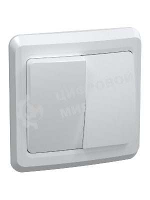 Выключатель 2-кл. СП Вега 10А IP20 ВС10-2-0-ВБ белый IEK EVV20-K01-10-DM
