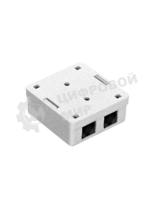 Розетка компьютерная двойная ExeGate SM2-RJ45-C6 RJ-45 кат.6 UTP Krone/110