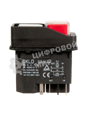 Выключатель для бетономешалки/плиткореза, 5 контактный (G1067-1) 301108