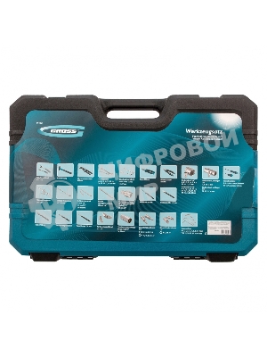 Набор инструментов Gross 115 пред., 120 зубьев, CrV, 1/4