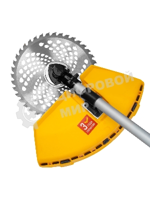 Триммер бензиновый Denzel DT-52E, 52 см3, неразъемная штанга, электростартер, состоит из 2 частей