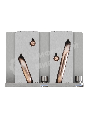 Радиатор+направляющая планка для процессора ExeGate ESNK-P0068P.2U.3647.Cu + BKT-0126 (Al+Cu, 2U, 4 тепл. трубки, LGA3647, Square, TDP 205W, 390г, на винтах, с термопастой, в комплекте с направляющей планкой (back plate BKT-0126), RTL)