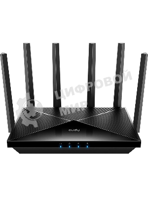 Маршрутизатор Cudy APP BE6500 2.5G Dual Band Wi-Fi 7 Mesh Router, Chipset Broadcom, 802.11be/ax/ac/a/b/g/n, 5764Mbps at 5GHz + 688Mbps at 2.4GHz, 1 x 2.5Gbps WAN Port, 4 x 10/100/1000Mbps Ports, 6 x 5dBi fixed antennas, WiFi router/AP/Repeater/WISP Mode, PPTP/L2TP/OpenVPN/WireGuard, MLO, MU-MIMO, Guest network, WPS, DDNS, IPv6, IPTV, WOL, WPA3, TR069/TR098/TR111/TR181