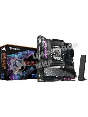 Материнская плата Gigabyte B860M AORUS ELITE WIFI6E, LGA 1851, Intel B860, 4xDDR5, 4xSATA, 3xM.2, 1xPCIe 5.0 x16, 1xPCIe 4.0 x4, 1xHDMI, 1xDP, 1xUSB4 Type-C, 1x 2.5Gb LAN, 4xUSB-A 3.2 Gen 1, 2xUSB-A 3.2 Gen 2, 4xUSB-A 2.0, 7.1, mATX