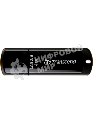 Флешка USB Transcend JetFlash 350 (TS4GJF350), 4Gb, USB 2.0, R/W 12/5, черный