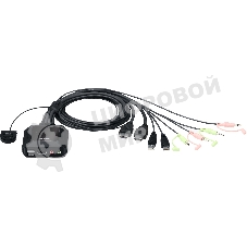 Переключатель ATEN 2-Port USB 4K HDMI Cable KVM Switch