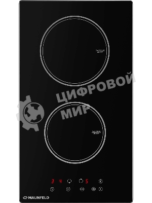 Индукционная варочная панель Maunfeld AVI292BK, конфорок: 2 шт., стеклокерамика, независимая, черный