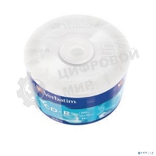 Диск CD-R Verbatim 700 Mb, 52x, Shrink (50), DataLife (50/600)