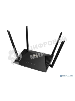 Роутер ASUS RT-AX53U 802.11b/g/n/ac/ax, до 574 + 1201 Mbps, 2,4 + 5 гГц, 4 антенны, USB