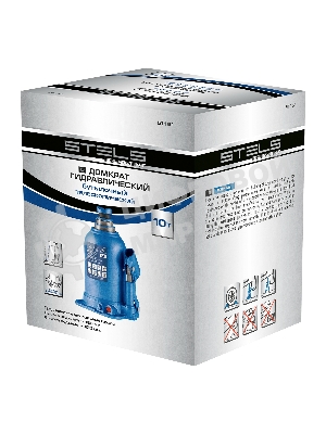 Домкрат гидравлический бутылочный телескопический Stels 10 т, подъем 180-430 мм