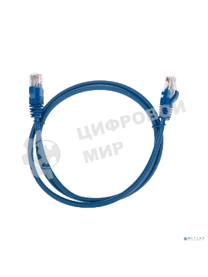 Патч-корд U/UTP Rexant cat.5e, RJ45-RJ45, 26AWG, ZH нг(А)-HF, синий, 1 м