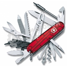 Нож перочинный Victorinox CyberTool L (1.7775.T) 91мм 39функций красный полупрозначный карт.коробка