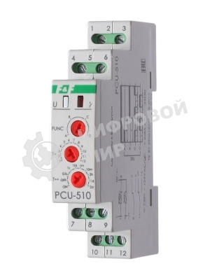 Реле времени PCU-510 (многофункц. 230В 2х8А 2перекл. IP20 монтаж на DIN-рейке) F&F EA02.001.009
