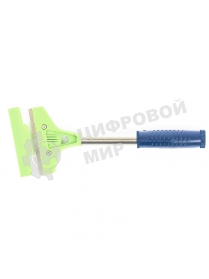 Скребок, фиксированное лезвие 100мм, металлич. обрезиненная ручка, 250 мм