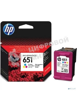 Картридж струйный HP 651 C2P10AE черный для HP DJ IA5575e (600 стр.)