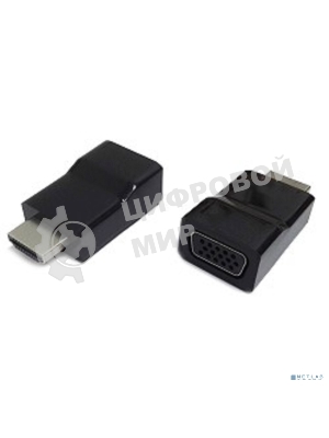 Переходник Gembird Переходник HDMI-VGA Cablexpert A-HDMI-VGA-001, 19M/15F