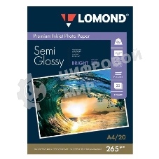 Фотобумага Lomond 1106301 A4/260г/м2/20л./белый полуглянцевое для струйной печати