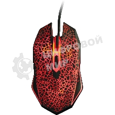 Мышь проводная Qumo Solaris M10 + коврик, проводная, оптическая, 800/1200/1600/2200 dpi