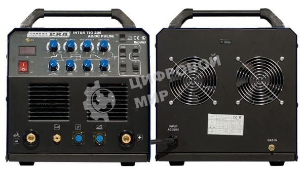 Инвертор сварочный AURORA PRO INTER TIG 200 AC/DC PULSE Mosfet 6.2кВт 220В TIG/MMA 10-200А