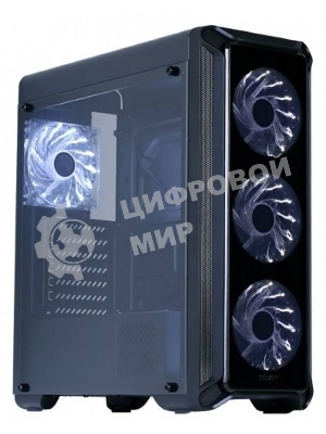 Компьютерный корпус ZALMAN I3, без БП, большое боковое окно, черный,ATX