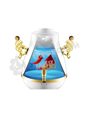 Самовар Centek CT-0092 A (белый+рисунок+золото), 4.0л, 2300 Вт, поддерж.t + LED индикатор