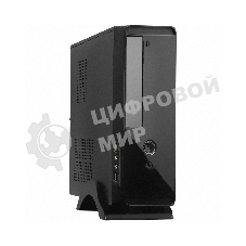Компьютерный корпус ExeGate EX268702RUS MiniITX ExeGate MI-209 Black, miniITX/mATX, (без БП), 2хUSB, Audio
