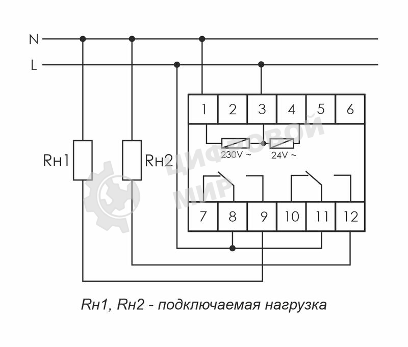 Реле времени PCU-510 (многофункц. 230В 2х8А 2перекл. IP20 монтаж на DIN-рейке) F&F EA02.001.009