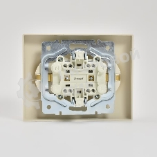 Розетка 2-м СП KARINA термопласт с заземл. крем. LEZARD 707-0300-127B