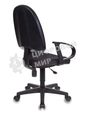 Кресло Бюрократ CH-300/BLACK черный, экокожа, 120 кг, механизм качания