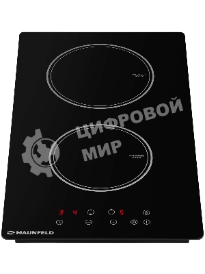Индукционная варочная панель Maunfeld AVI292BK, конфорок: 2 шт., стеклокерамика, независимая, черный