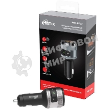 Автомобильный FM-модулятор Ritmix FMT-A707 черный MicroSD BT USB