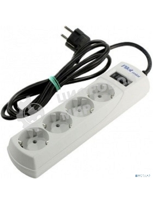Сетевой фильтр Pilot mini 1.8 м, 4 розетки, белый, коробка